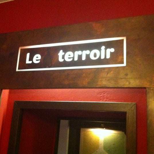 Photo taken at Le terroir by Alexander K. on 5/1/2012