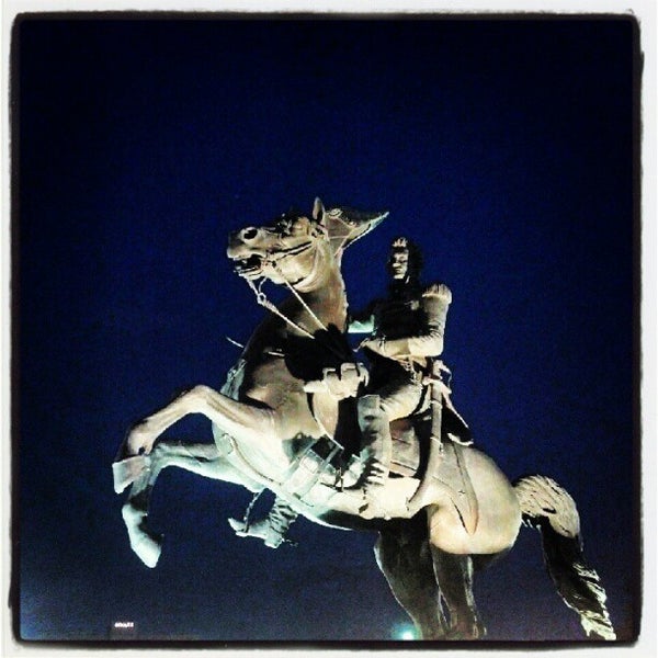 Andrew Jackson Statue Sculpture Garden in Downtown Jacksonville