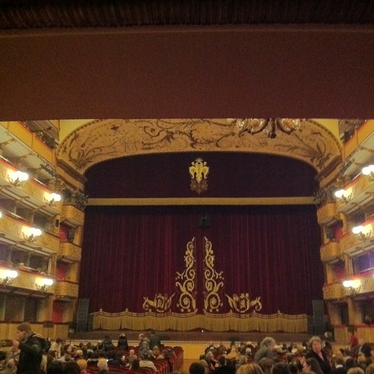 Photo taken at Teatro della Pergola by Patrizia C. on 2/18/2012