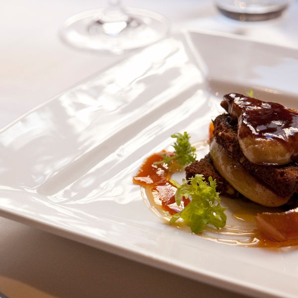 Try the marinated duck breast or the pan-seared duck foie gras!