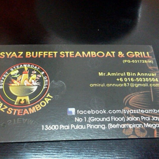 Foto scattata a Syaz Buffet Steamboat &amp; Grill da Ainur Liyana Z. il 7/3/2012