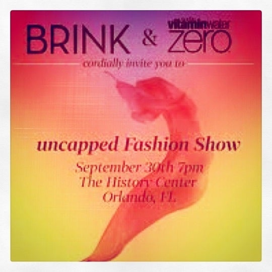 Friday September 30th, 6pm, BRINK magazine presents vitaminwater zero uncapped! The History Center will host this magical evening, free entry, vendor bazaar and fashion competition! brinkmagonline.com