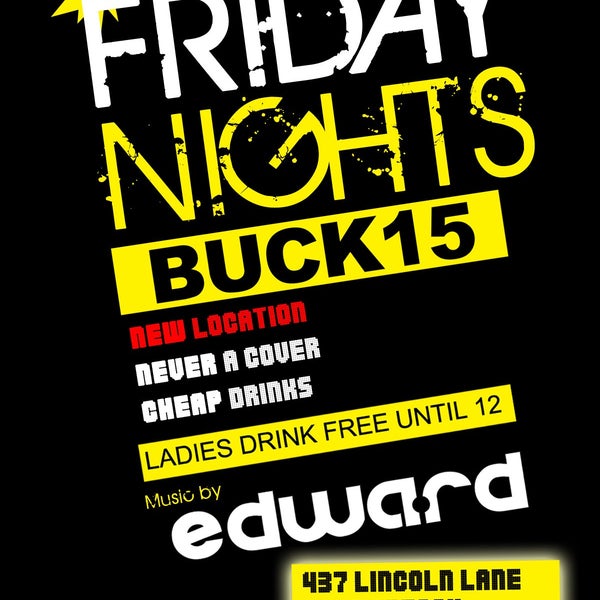 It is going down tonight for Ladies Night Fridays! 80s, Pop, Indie, Nu Disco, House & Rock. Who is joining us tonight?