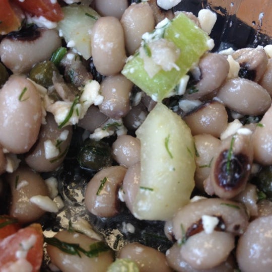 Black-Eyed Peas salad has fresh dill, capers, and about three pounds of DELICIOUS in every cup!