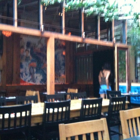There is a beautiful dining area in the back behind the secret doorway. Worth dining-in instead of take out!
