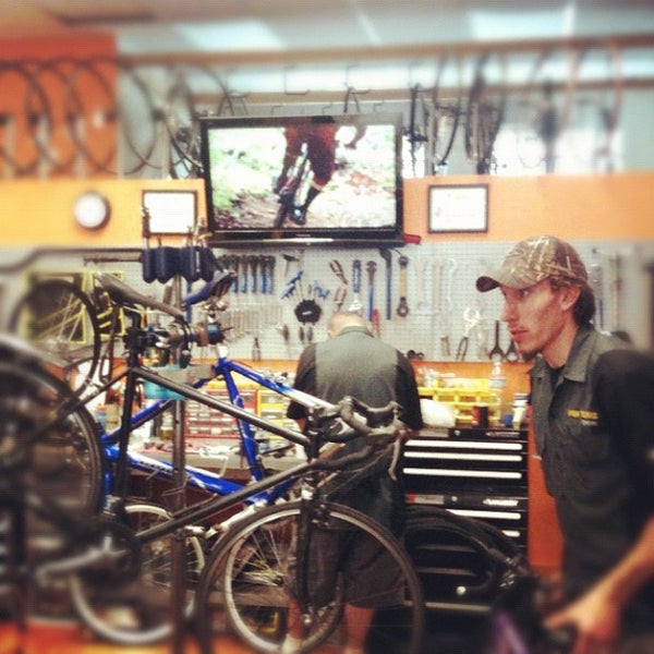 Photo taken at High Trails Cyclery by Jack H. on 10/16/2011