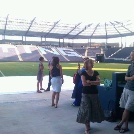 Photo taken at Field Club at Children&#39;s Mercy Park by Zachary C. on 8/9/2012