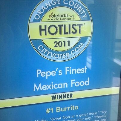 รูปภาพถ่ายที่ Pepe&#39;s Finest Mexican Food โดย Ted I. เมื่อ 1/15/2012