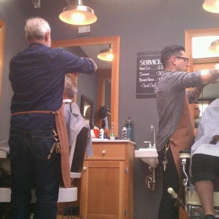 Photo taken at Temescal Alley Barbershop by Kyle P. on 5/22/2012