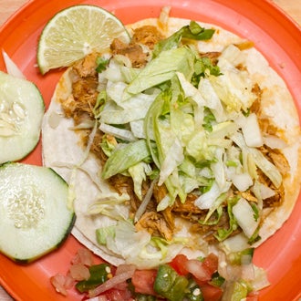Try the taco de pollo at this tiny deli. It's one of NYC's 26 best tacos! Snag a table by the fridges in the back and wash it down with a tallboy of Corona.