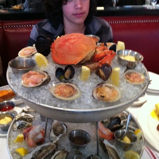 Try the plateau de fruits de mer but tell them in France you don't but it in front of you but in the middle of the table.