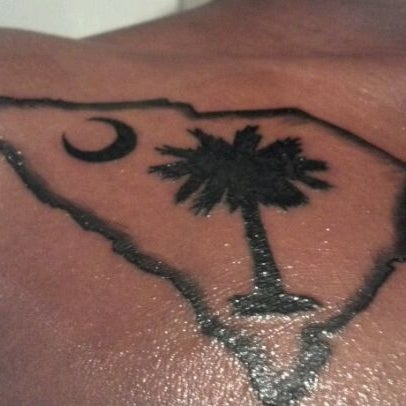 South Carolina State Flag Decor Temporary Tattoos  Zazzle