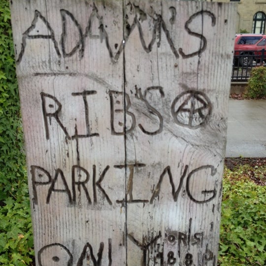 Photo taken at Adam&#39;s Rib Smoke House - State Street by David S. on 4/11/2012
