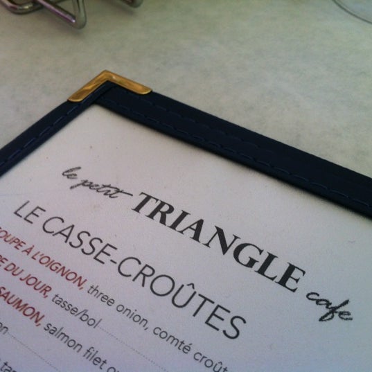 Photo taken at Le Petit Triangle Cafe by K.K. M. on 3/17/2012