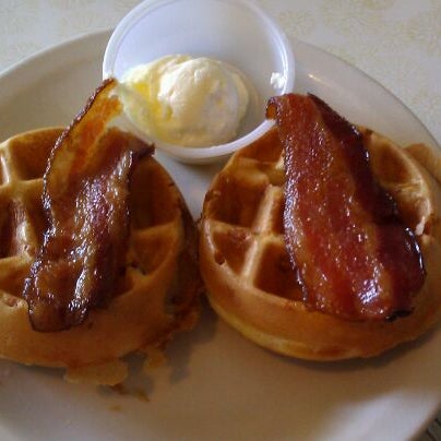 Photo taken at The Waffle Spot by George M. on 9/27/2011