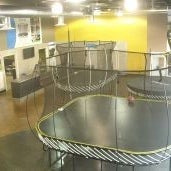 Swing by for a test jump on the world's safest trampoline!
