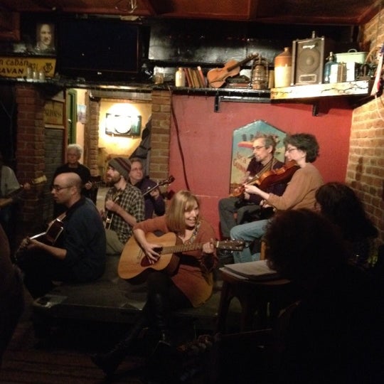 Bluegrass jam sessions every Sunday night, 5 until late. Beginner's sessions Monday nights at 7. $5 Guinness.
