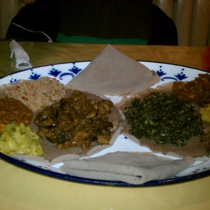 Photo taken at Aster&#39;s Ethiopian Restaurant by Gabriel F. on 1/14/2012