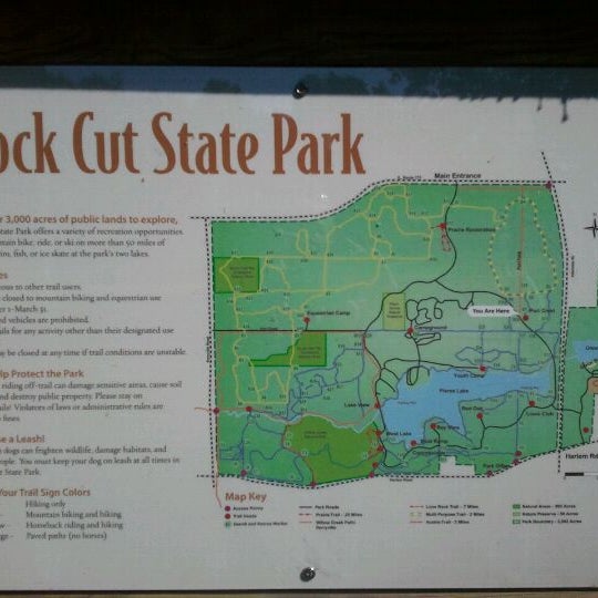 Rock Cut Trail Map Photos At Rock Cut State Park - Puri Crest Picnic Area - Picnic Area In  Loves Park