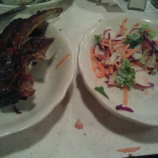 You can order juat one beef rib instead if all three.  Add a salad and you're good to go!