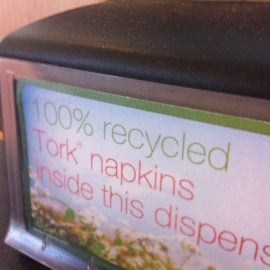 Get the #4 enjoy the recycled napkins