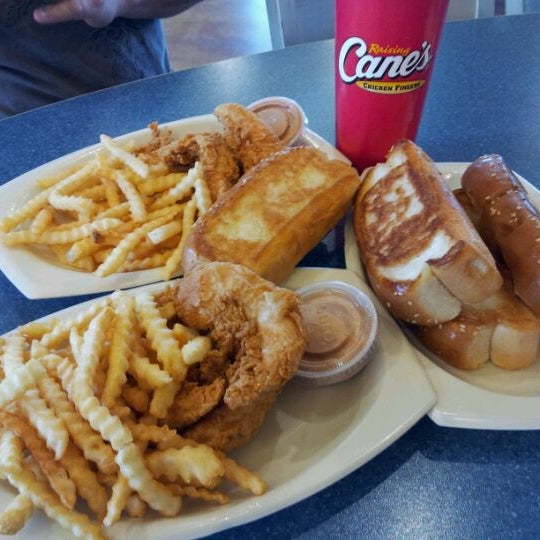 Photo taken at Raising Cane&#39;s Chicken Fingers by KiM P. on 1/13/2012