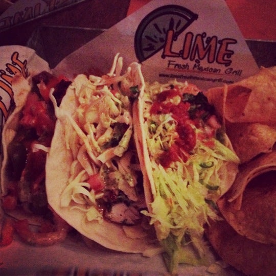 Photo taken at Lime Fresh Mexican Grill by Sam B. on 3/21/2012