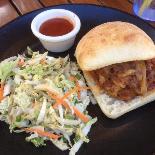 Get the Kapulu Joe with Mac Nut Slaw. Barbecue deliciousness!