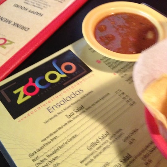 Photo taken at Zocalo Restaurant &amp; Bar by Charlie on 8/11/2012