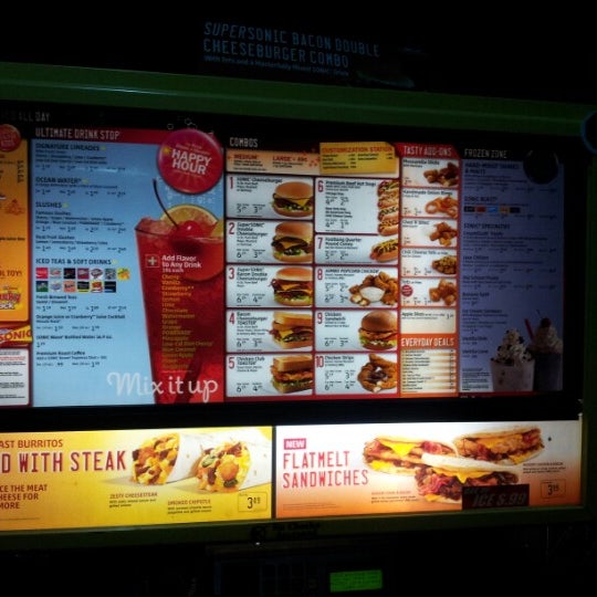 Sonic Menu board, The Sonic location in St. Paul, MN opened…