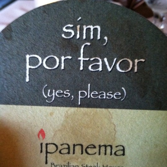 Photo taken at Ipanema Brazilian Steak House by Chris B. on 6/19/2011