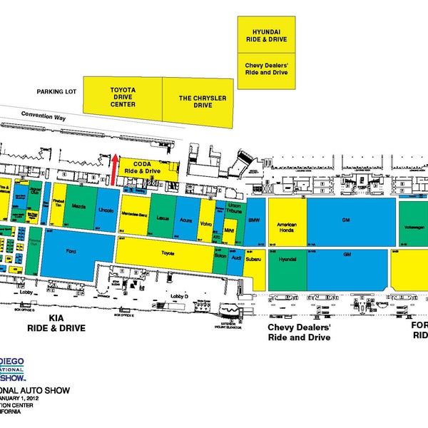 2012 San Diego International Auto Show Floor Plan