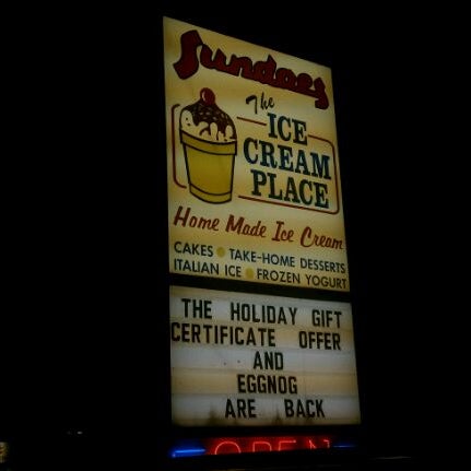 Photo taken at Sundaes The Ice Cream Place by Sara B. on 11/26/2011