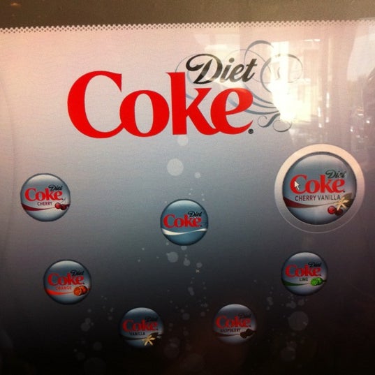 They have ton of different sodas in the new Coke Freestyle Soda Machine
