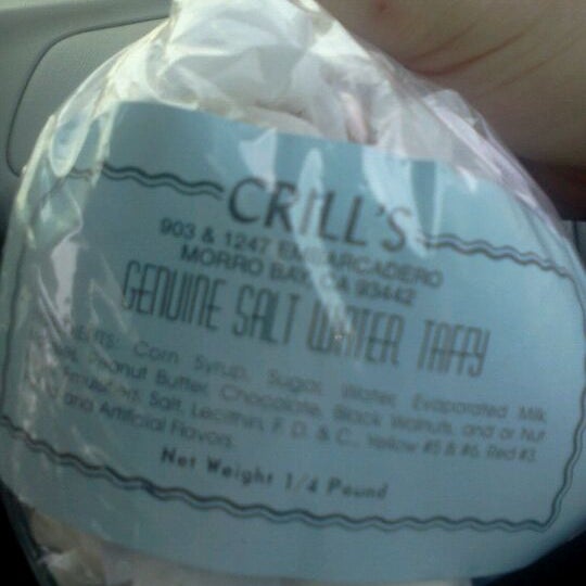 Crills Salt Water Taffy Morro Bay, CA