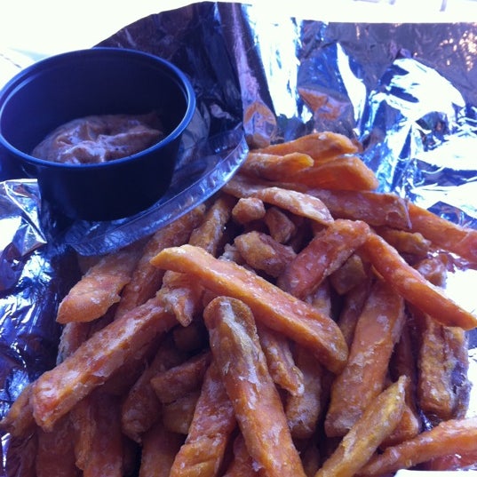 Sweet potato fries! Delicious.