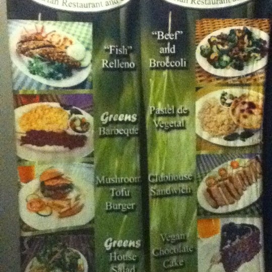 Photo taken at Greens Plant Based Restaurant and Café by Say Y. on 6/2/2012