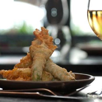 Zucchini flowers are only in season for a short time longer! Join us this week to be sure not to miss out on this lovely summer dish.