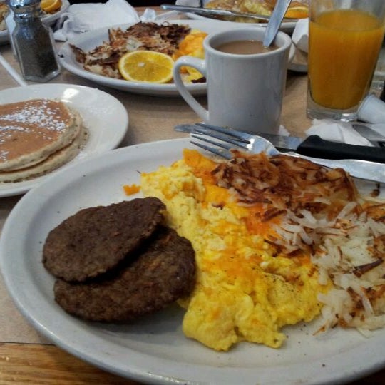 Photo taken at Maxfield&#39;s Pancake House by Cassie W. on 4/15/2012