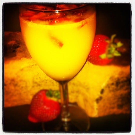 Strawberry Mimosa is da bomb... Plus pitchers of it are 1/2 off during brunch