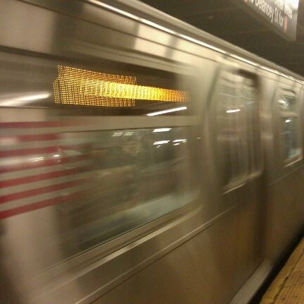 Photo taken at MTA Subway - M Train by Joshua C. on 11/8/2011