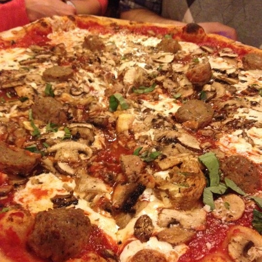 Photo taken at Lombardi&#39;s Coal Oven Pizza by David M. on 1/11/2012