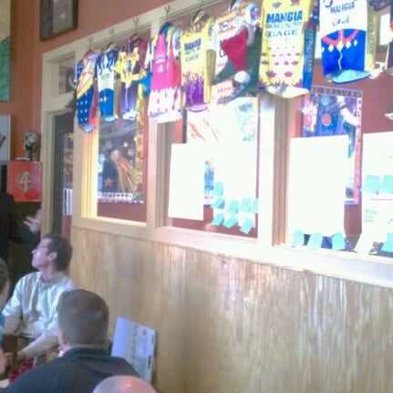 Photo taken at Mangia Pizza by Kyle B. on 1/18/2012