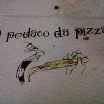 Photo taken at O Pedaço da Pizza by Amanda N. on 11/8/2011