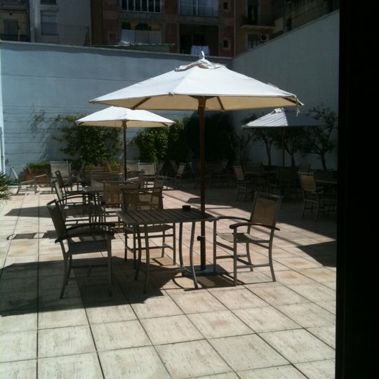 Photo taken at Hotel Vilamarí by Adeline W. on 4/15/2012