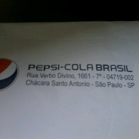 Photo prise au Pepsico do Brasil par Cristina R. le9/11/2012
