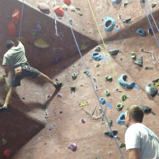 Photo taken at Adventure Rock Climbing Gym Inc by Leonore M. on 6/17/2012