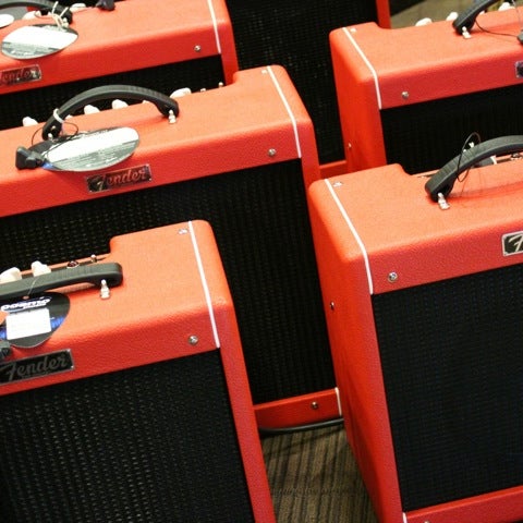 Photo taken at Cosmo Music - The Musical Instrument Superstore! by Christopher B. on 1/30/2012