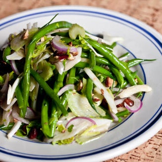 Try the green-bean salad. Crisp stalks of green beans, fried almonds, raw fennel and celery heart join forces in this crunchy, satisfying tangle. It’s one of our #100best dishes and drinks of 2011.