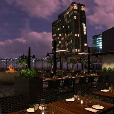 รูปภาพถ่ายที่ STK Rooftop โดย Mark R. เมื่อ 10/17/2011